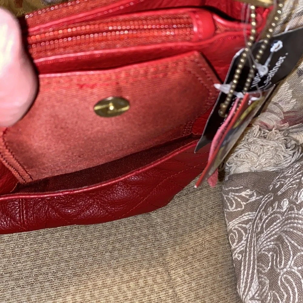❤️NWT Great American Leatherworks Gorgeous Red Shoulder Bag
